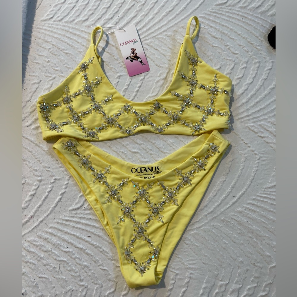 Gorgeous embellished oceanus swimsuit